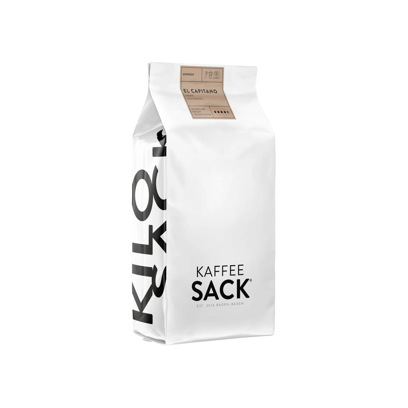 El Capitano (Indien) 1kg Packung - Kaffeesack. Die Rösterei