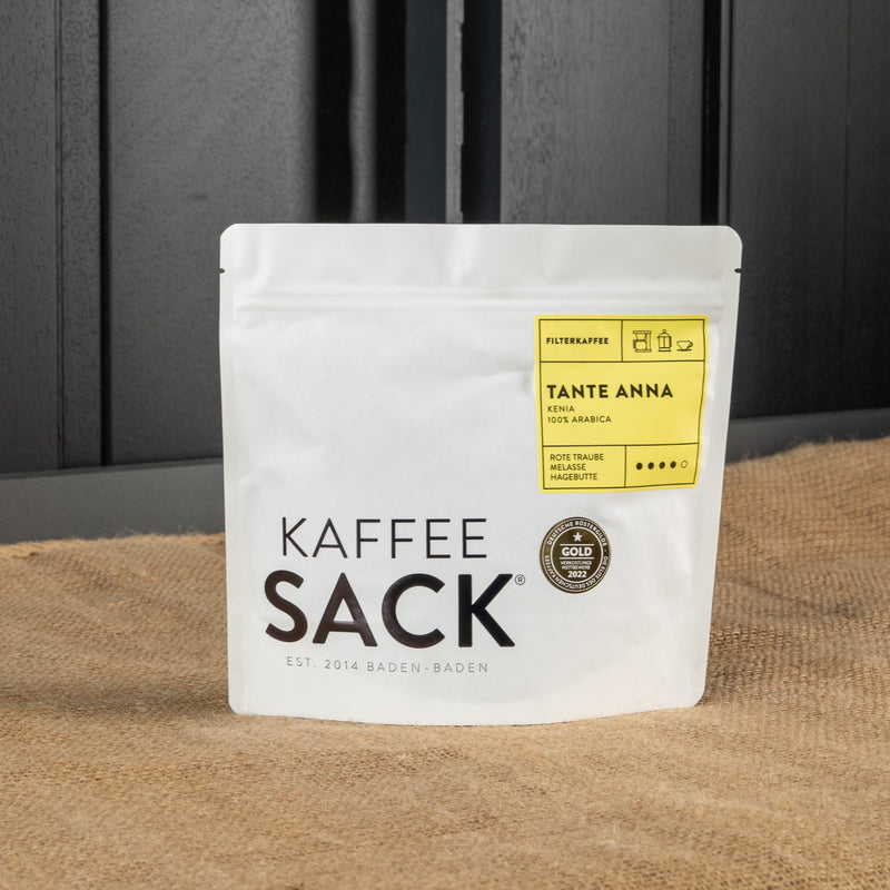 Tante Anna (Kenia) - Kaffeesack. Die Rösterei