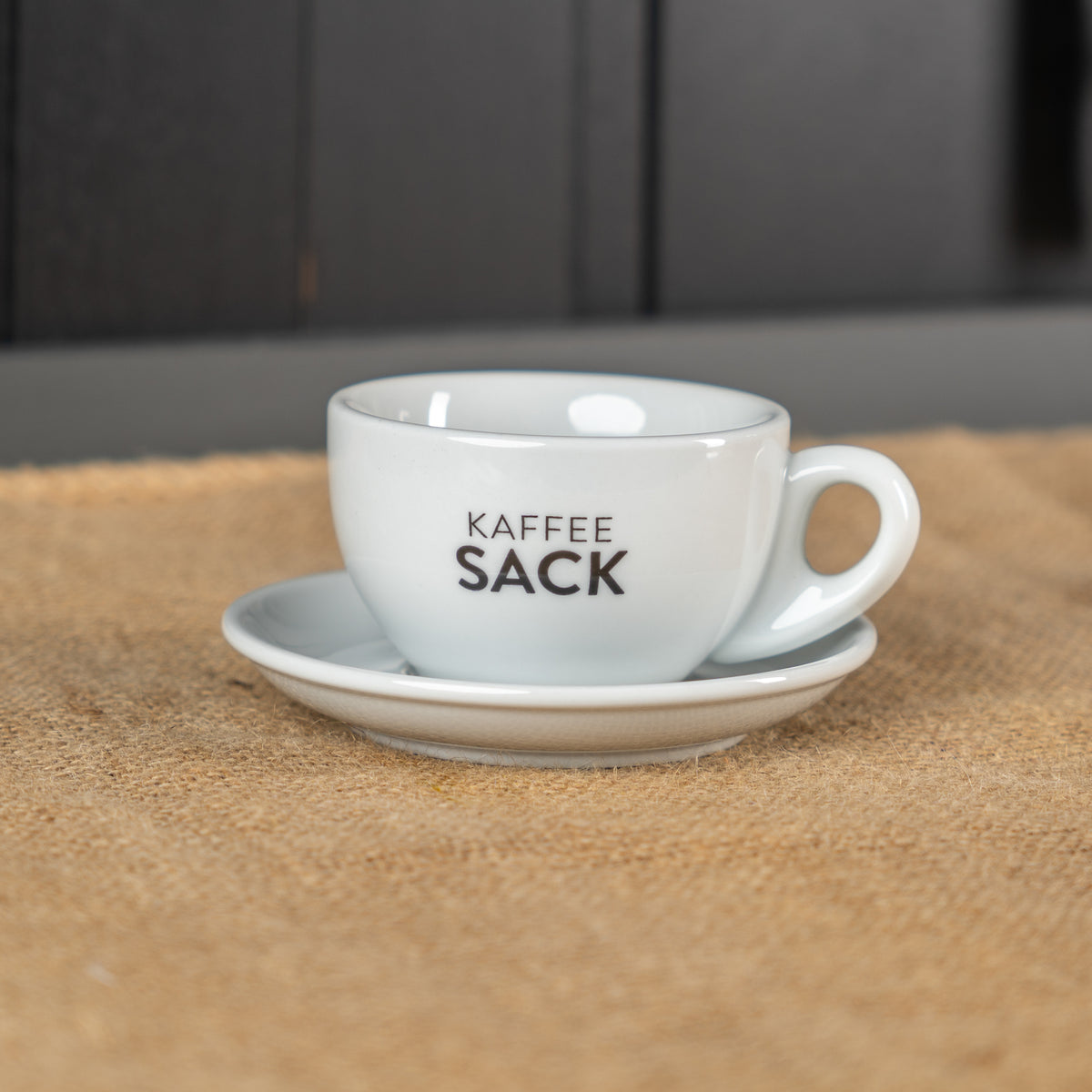 Katschupino Doppio Tasse + Untertasse - Kaffeesack. Die Rösterei